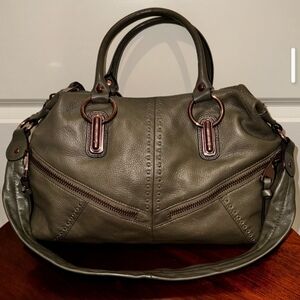 Elegant Olive Green Satchel